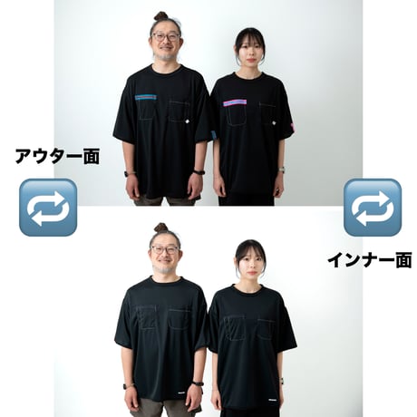 【機能性R/V】トリコロールテープTシャツ