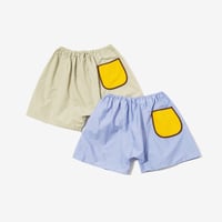 サウナパンツ アップデート サウナマット風 ライトブルー/セージ