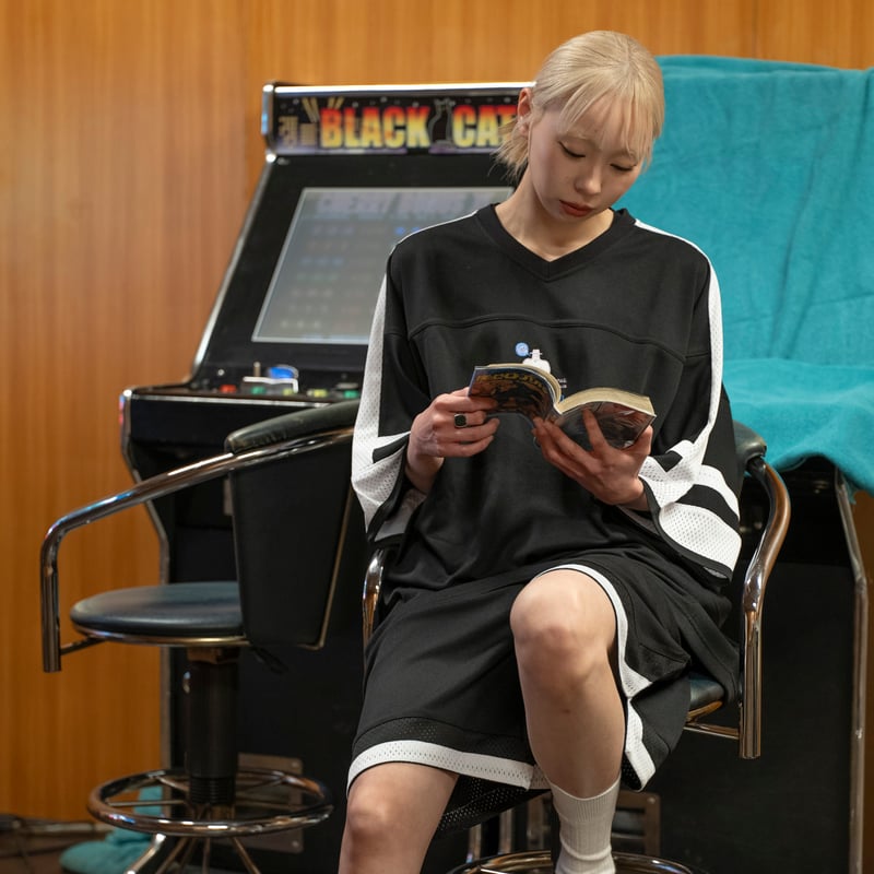 北欧BLK版】館内着メッシュホッケートップス＆バスケパンツシリーズ