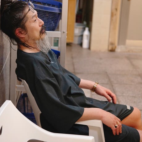 Sauna↔︎Living Dot Mesh P/Oシャツ