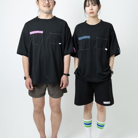 【機能性R/V】トリコロールテープTシャツ