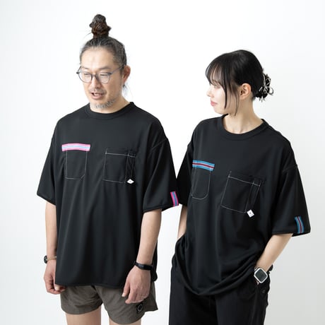 【機能性R/V】トリコロールテープTシャツ