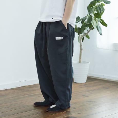 Sauna↔︎Living Dot Mesh Wide Tuck Sauna Pants -BONTAN-