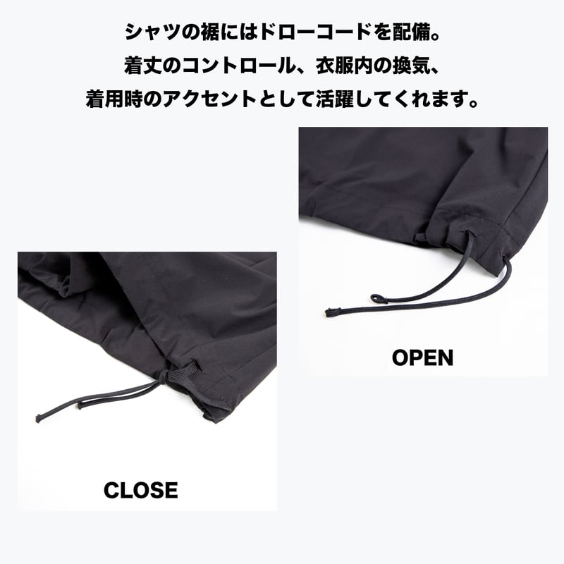 Sauna↔︎Living 撥水速乾ハイストレッチタフタ【P/Oシャツ】（ダブル