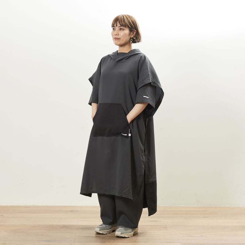 【だんかん市】nerudesignworksサウナポンチョ 瞑想サウナポンチョ（ブラック） – SAUNA NOVA