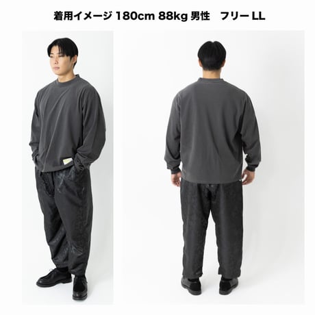 チャイナサウナパンツ4.0 黒花柄🌸｜⚠️12/上〜中旬発送分先行予約🉐
