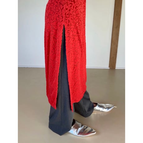 FLOCKY LACE SKIRT