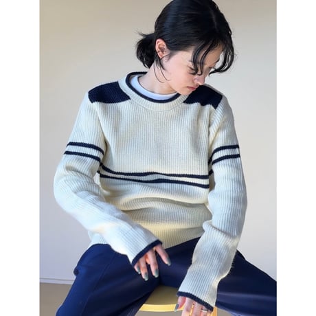 US VIRGIN ACRYLIC KNIT PULLOVER