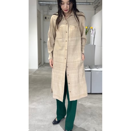 SILK SHIRT DRESS