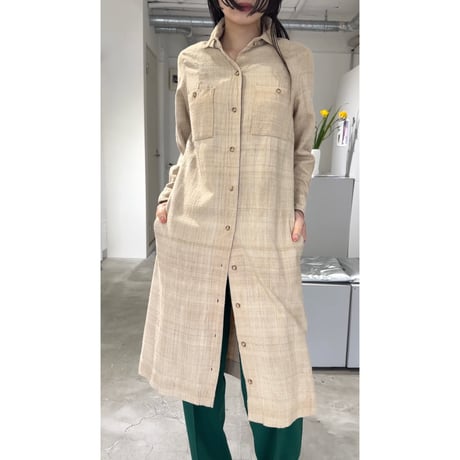 SILK SHIRT DRESS