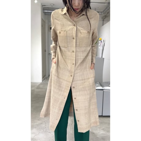 SILK SHIRT DRESS