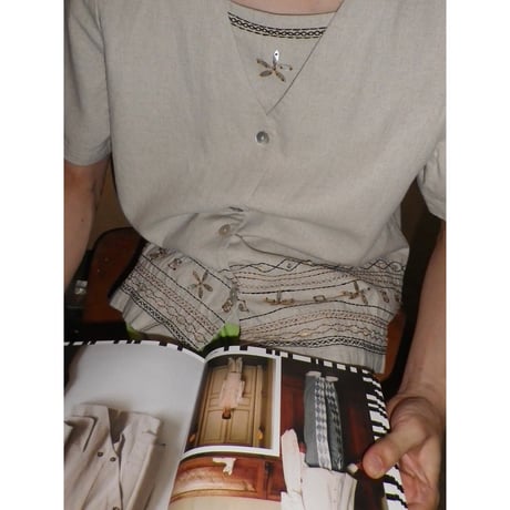 LINEN PULLOVER TOP