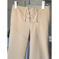 LACE UP FLARE PANTS