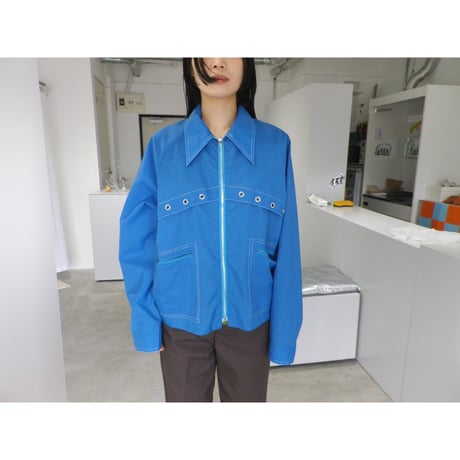 WATER REPELLENT NYLON ZIP JACKET