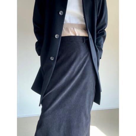 SUEDE TOUCH LONG SKIRT