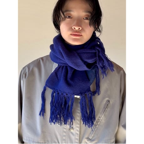 ACRYLIC KNIT FRINGE STOLE