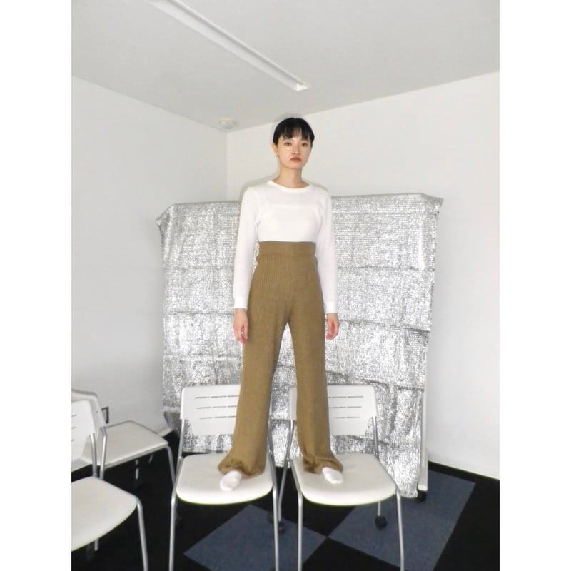 PHEENY フィーニー RIB KNIT PANTS リブニットパンツ PHEENY フィーニー 12G rib knit pants リブニットパンツ PA19