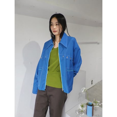 WATER REPELLENT NYLON ZIP JACKET