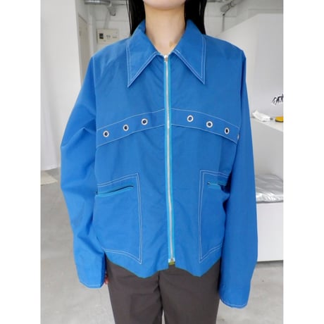 WATER REPELLENT NYLON ZIP JACKET