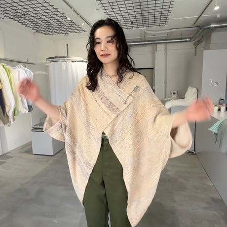 RUG FABRIC LONG VEST
