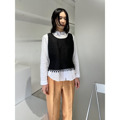 SPANGLE SILK TOP