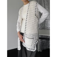 HANDMADE KNIT LONG VEST