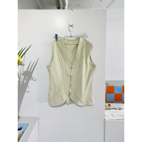 LINE COTTON VEST