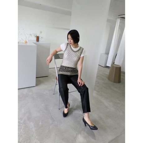 FISH NET KNIT VEST