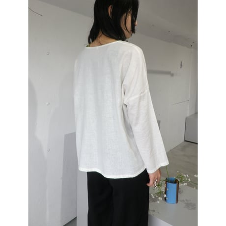 MASKER B / HAND STITCH PULLOVER TOP