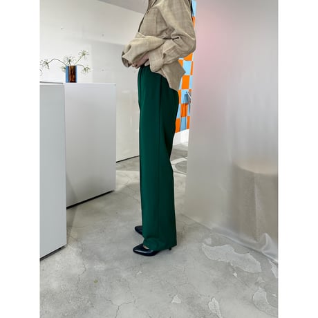 CREASE STITCH ELASTIC PANTS