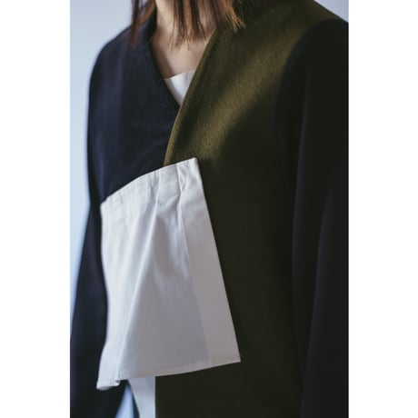 JACQUEMUS / MIXED FABRIC TOP