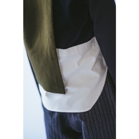 JACQUEMUS / MIXED FABRIC TOP