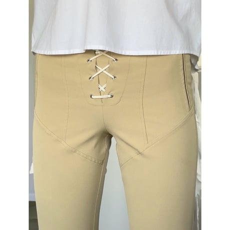 LACE UP FLARE PANTS