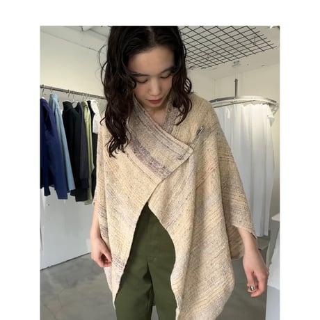 RUG FABRIC LONG VEST