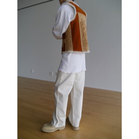 LEATHER BOA VEST