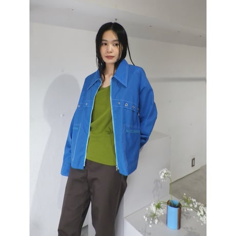 WATER REPELLENT NYLON ZIP JACKET