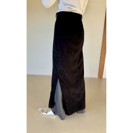 SUEDE TOUCH LONG SKIRT