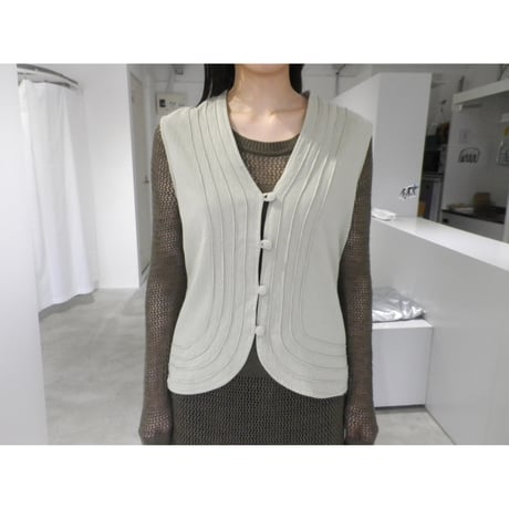 LINE COTTON VEST