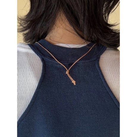 SV LEATHER CODE NECKLACE