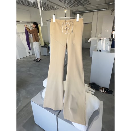 LACE UP FLARE PANTS