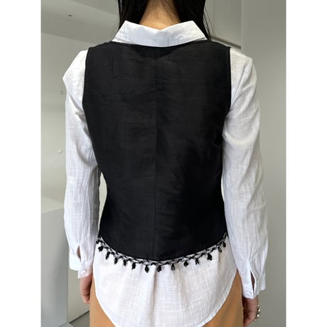 SPANGLE SILK TOP