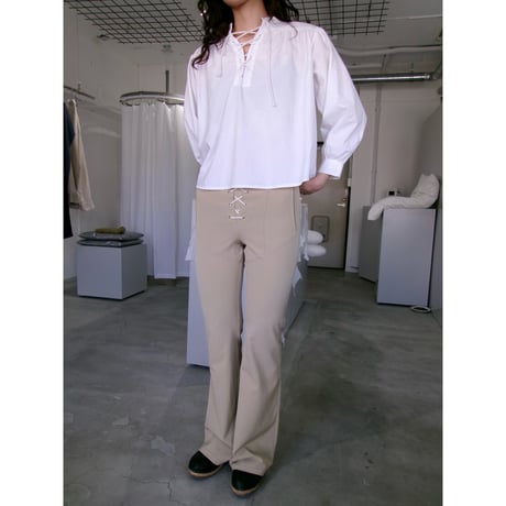 LACE UP FLARE PANTS