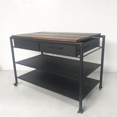 オーダー専用　移動式作業テーブル (T80 W70 D55)
