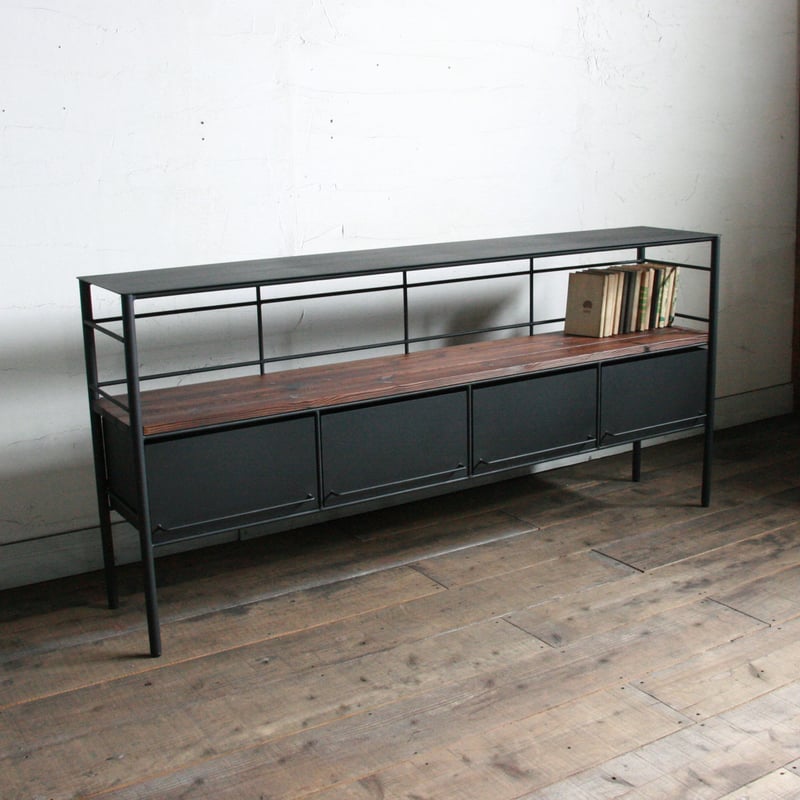 GART ARNO ディスプレイシェルフ アイアン ドロワー オーク GART ARNO ディスプレイシェルフ アイアン ドロワー オーク - メルカリ