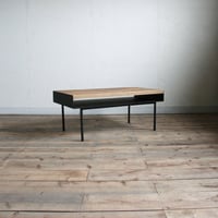 国産杉板とアイアンのローテーブル