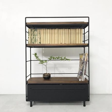 オーダー専用　アイアンBOX付きシェルフ（W70T60D30)