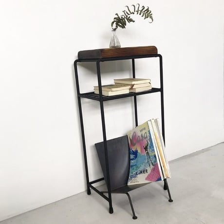 オーダー専用　棚付きスツール（棚2段タイプ）
