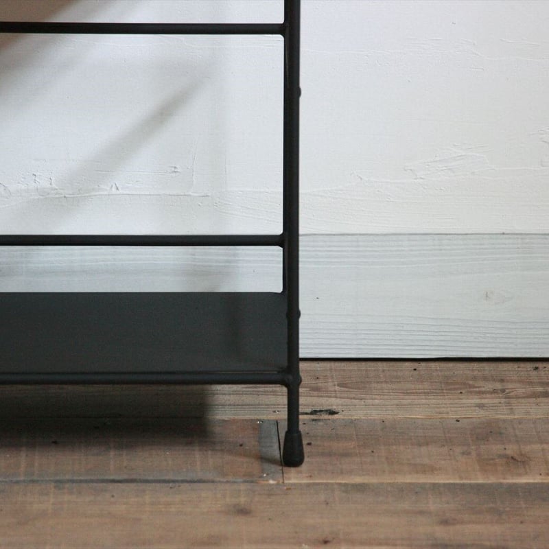 a.flat シェルフ&ドロワー a.flat シェルフ&ドロワー アイアンのドロワーシェルフ 4列1段