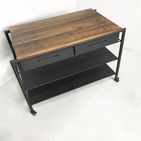オーダー専用　移動式作業テーブル (T80 W70 D55)