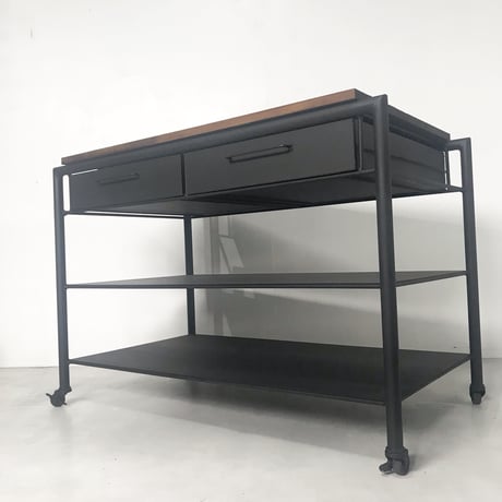 オーダー専用　移動式作業テーブル (T80 W70 D55)
